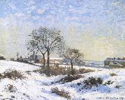 Camille Pissarro Connaught Kivu area on Snow Germany oil painting artist